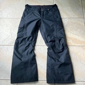 Burton Girls Black Dryride Cargo Snowboard Pants Size Medium